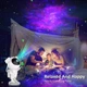 Ночник проектор портативный Astronaut Star Light (пульт управления, 5В/1А, игрушка, космос, галактика) - Белый - изображение 5
