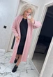 Довгий жіночий в'язаний кардиган PARIS колір Пудра світла, розмір One Size - изображение 7