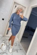 Fashions • В'язаний костюм Злата Fashions 42-52 джинс (314-нс) - зображення 8