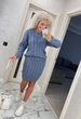 Fashions • В'язаний костюм Злата Fashions 42-52 джинс (314-нс) - зображення 9