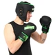 Перчатки для бокса боксерские перчатки Zelart Hard Touch 4432 Black-Green 14 унций - изображение 6