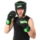 Перчатки для бокса боксерские перчатки Zelart Hard Touch 4432 Black-Green 14 унций - изображение 7