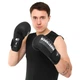 Перчатки для бокса боксерские перчатки Zelart Hard Touch 4436 Black-White 14 унций - изображение 7