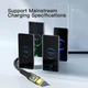 Кабель ESSAGER Interstellar Transparent Design USB Charging Cable USB A to Type C 2m Black (EXCT-XJA01-P) - изображение 5