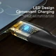 Кабель ESSAGER Interstellar Transparent Design USB Charging Cable USB A to Type C 2m Black (EXCT-XJA01-P) - изображение 6