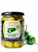 Оливки зелені іспанські Мансанілья Bernal Gourmet Aceitunas rellenas de jalapeno фаршировані перцем халапеньйо 436 г - зображення 1