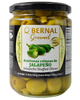 Оливки зелені іспанські Мансанілья Bernal Gourmet Aceitunas rellenas de jalapeno фаршировані перцем халапеньйо 436 г - зображення 4
