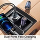 Автомобильное зарядное устройство ESSAGER Gyroscope Mini Charger USB-A + USB-A 30W Blue (ECC2A-TL03) - изображение 3