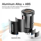 Автомобільний зарядний пристрій ESSAGER Gyroscope Mini Charger USB-A + USB-A 30W Black (ECC2A-TL01) - зображення 8