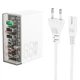 Зарядне мережеве Hoco N36 3хUSB/3хType-C 65W 3A швидка зарядка МЗП Адаптер універсальний Білий - зображення 3