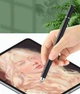 Універсальний стилус сенсорна ручка 2в1 Stylus pen GOOJODOQ для Android iOS Windows iPad Apple чорний - изображение 3
