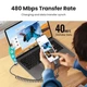 Кабель USB C Ugreen US554 6A 100W 40Mbs Space Grey (90790) - зображення 11