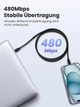 Кабель зарядный UGREEN USB C to USB C 100 W 5A/20V PD 3.0 2 м White (US562) - изображение 4