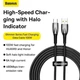Кабель Baseus Glimmer Series Fast Charging USB-A to USB-C 100W 2m Black (CADH000501) - изображение 10
