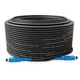 Самонесущий внешний патч-корд NanoConnect ADSS SC/UPC-SC/UPC Черный HDPE, Singlemode G.652.D (SM), Simplex, 4,4мм - 250 м - изображение 1