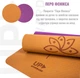 Килимок для йоги Up & Forward 183x61x0.6 см TPE Amber Flower (UF-9400) - зображення 5