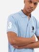 Поло длинное мужское U.S. Polo Assn 113044-8800A(SURF BLUE HEATHER) M Голубое (786660404036) - изображение 4