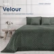 Покрывало ТЕП Velour (Велюр) 220х240 Серое Ромб круглый - изображение 1