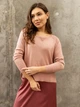 Джемпер женский свободного кроя материал вязка Seventeen One Size Розовый 1433.5670 - изображение 1