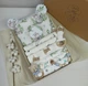 Набор для новорожденного: 6 пеленок, подушка и игрушки a.l.babybox Бегемотик - изображение 1