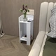 Тумбочка Osby с открытой полкой 60х26,6х25 см Белый цвет, минимализм для спальни - изображение 1