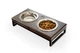 Миски та контейнери Harley and Cho Lunch Bar Brown Wood + Black Миски на підставці S (3300032) - зображення 1