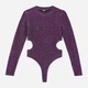 Боди-лонгслив женский Tally Weijl SBOPAALANIL-FBX XS Фиолетовый (7612950002534) - изображение 4