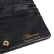 Чёрный женский кошелёк из фактуной кожи Ashwood J56 BLACK - изображение 6