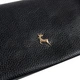 Чёрный женский кошелёк из фактуной кожи Ashwood J56 BLACK - изображение 8