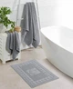 Набор турецких махровых однотонных полотенец Zeron 50х90+70х140+50х70 Light Gray плотность 500 г/м2 - изображение 2