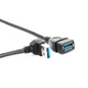 Кабель адаптер кутовий USB 3.0 M/F 90 градусів Alitek Вгору UP, 23 см (48684) - зображення 5