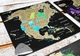 Набір скретч листівок з континентами «Map of the World» ENG - изображение 4