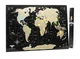 Скретч карта світу My Map Black edition mini ENG 61*41 см - изображение 2