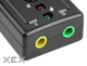 Звукова плата USB Manhattan 3D 7.1 Surround RTL (152341) - изображение 3