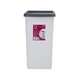 Ведро для мусора 12 л пластиковое MVM BIN-02 12L GRAY - изображение 1