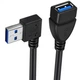 Кабель переходник USB 3.0 M/F (папа-мама) Alitek Правый Right, 23 см (48687) - изображение 2