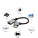 Кабель перехідник кутовий HDMI Male - HDMI Female 4К 2K 60Hz, 20 см (Right) (48683) - зображення 4