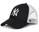 Унісекс Кепка 47 Brand NY YANKEES Adjustable(B-BRANS17CTP-BK) MISC Чорний/Білий - зображення 1