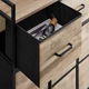 Комод у вітальню Black Loft_Apartament 98 х 28,5 х 85 см бежевий чорний - зображення 4