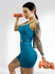 Костюм для фитнеса женский LILAFIT комплект шорты и топ берюзовый M (LFT000028) - изображение 4