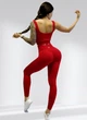 Костюм для фитнеса женский LILAFIT комплект лосины и топ красный (LFS000013) размер S - изображение 3