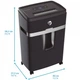 Уничтожитель документов шредер HP Pro Shredder 18CC A4 80gх18 листов/4x35/25 л Черный (2813) - изображение 5