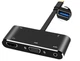 Адаптер 4K USB Type-C 3.1 -> HDMI/VGA/ТВ/USB 3.0/USB-C/OTG/3.5мм джек конвертер 5Gbps (672907249) Чорний - зображення 3