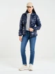 Куртка демісезонна подовжена з капюшоном жіноча Big Star Anissa-403 S Темно-синя (5900714701659) - зображення 5