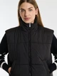 Теплий жилет короткий жіночий Big Star Bonda-906 L Чорний (5900714706685) - зображення 6