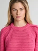 Джемпер жіночий Big Star Funia-601 S/M Рожевий (5900714702045) - зображення 5