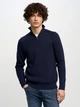 Sweter zimowy męski zapinany na zamek Big Star Hanatis-403 XL Granatowy (5900714650612) - obraz 1