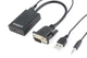 Адаптер Cablexpert HDMI - VGA (F/M), 0.15 м, Black (A-VGA-HDMI-01) - изображение 1
