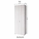 Шафа розпашна ДОМ Т 90 Дуб Крафт Білий ДСП L900 W500 H2400 - изображение 1
