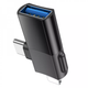 Перехідник Hoco UA17 Адаптер Lightning/UCB C на USB 2.0 Чорний - зображення 3